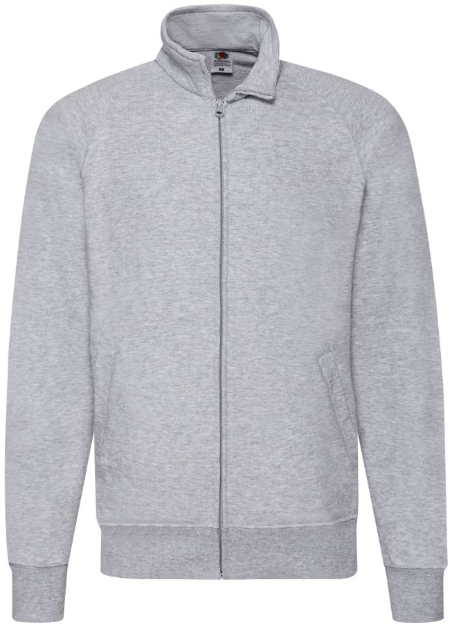 Pánská mikina Lightweight Sweat Jacket Velikost: S, Barva: heather grey, Rozměr: 67/52