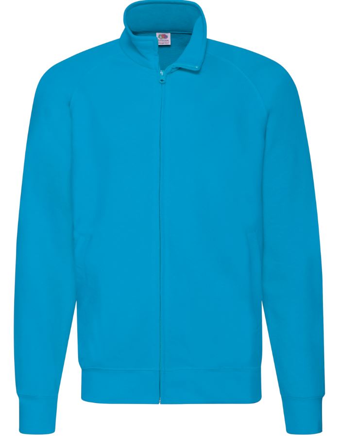 Pánská mikina Lightweight Sweat Jacket Velikost: L, Barva: azure blue, Rozměr: 73/60