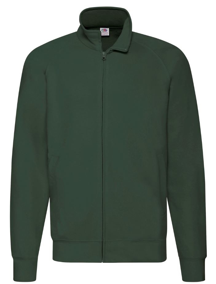 Pánská mikina Lightweight Sweat Jacket Velikost: L, Barva: bottle green, Rozměr: 73/60