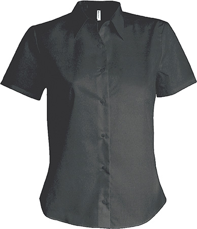 Dámská košile s krátkým rukávem v nežehlivé úpravě Velikost: XS, Barva: Zinc, Rozměr: 63,70/46