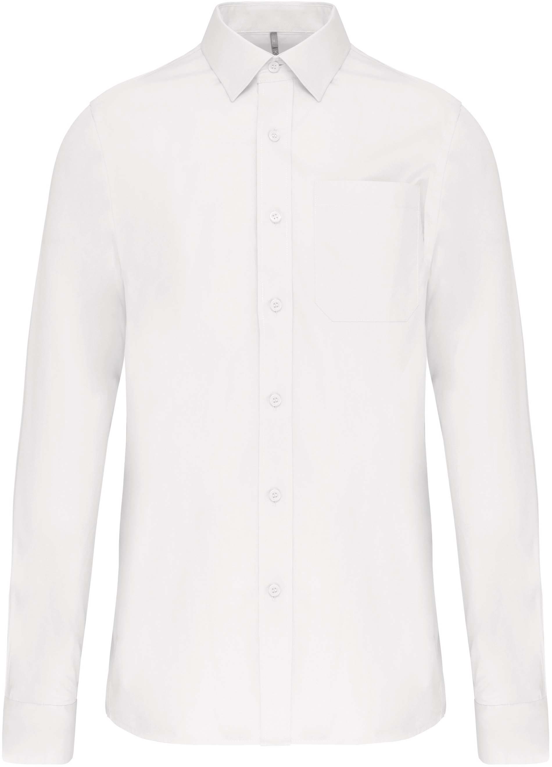 Pánská košile s dlouhým rukávem Velikost: 4XL, Barva: white, Rozměr: 86,50/72