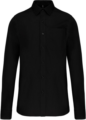 Pánská košile s dlouhým rukávem Velikost: 6XL, Barva: black, Rozměr: 90,50/78