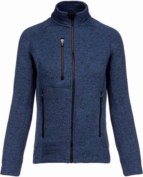 Dámská bundová mikina Full zip heather jacket Velikost: XL, Barva: Navy Melange, Rozměr: 69,50/56