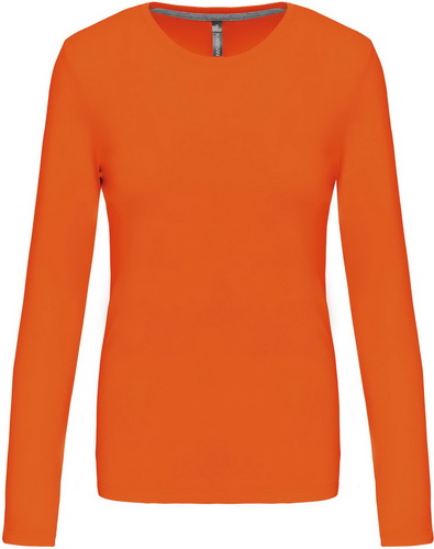 Dámské tričko dl.rukáv Velikost: S, Barva: orange, Rozměr: 59,50/43