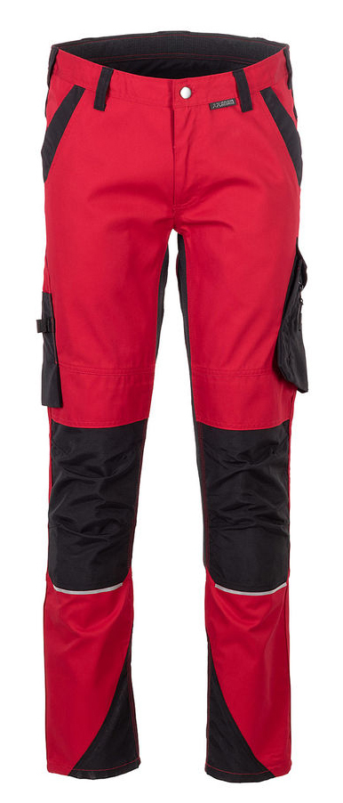 Pracovní kalhoty NORIT pas Velikost: 56, Barva: červená/černá
