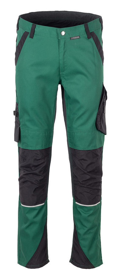Pracovní kalhoty NORIT pas Velikost: 42, Barva: zelená/černá