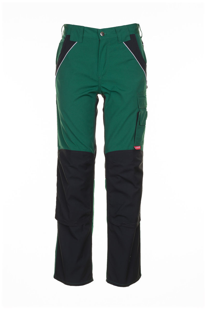 Pracovní kalhoty PLALINE pas Velikost: 56, Barva: zelená/černá