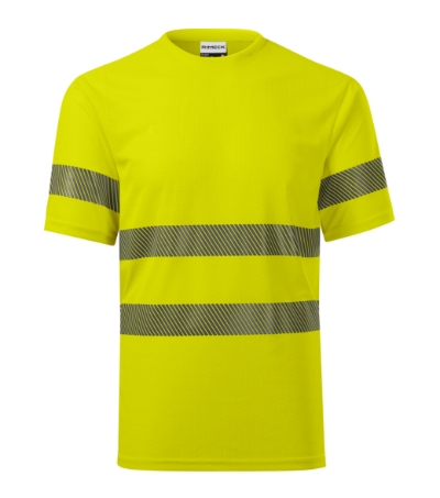 1V8 HV Dry Tričko unisex Velikost: L, Varianta: fluorescenční žlutá