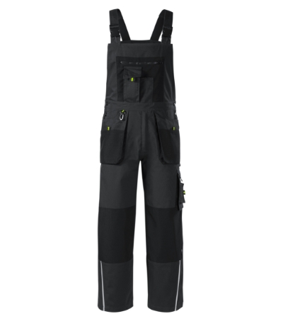 W04 Ranger Pracovní kalhoty s laclem pánské Velikost: 60/62, Varianta: ebony gray