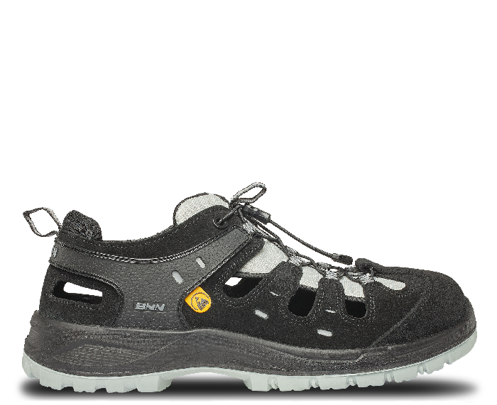 BOMBIS LITE S1P ESD NM Grey Sandal Velikost: 38