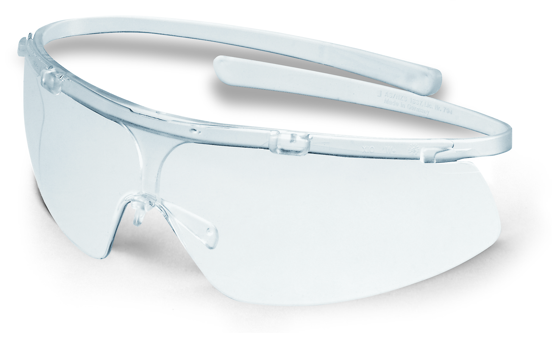 Brýle uvex super g Kód produktu: 9172210, Provedení zorníku: PC čirý/UV 2-1,2; SV. excellence, rám. čirý