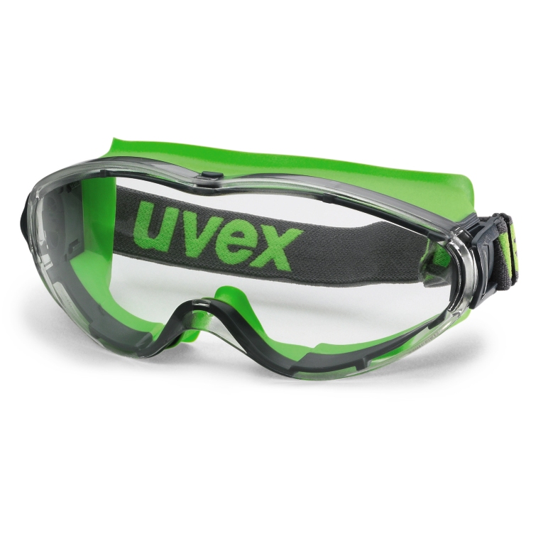 Brýle uvex ultrasonic Kód produktu: 9302275, Provedení zorníku: PC čirý/UV 2-1,2, SV extreme, rám. šedý/limetka