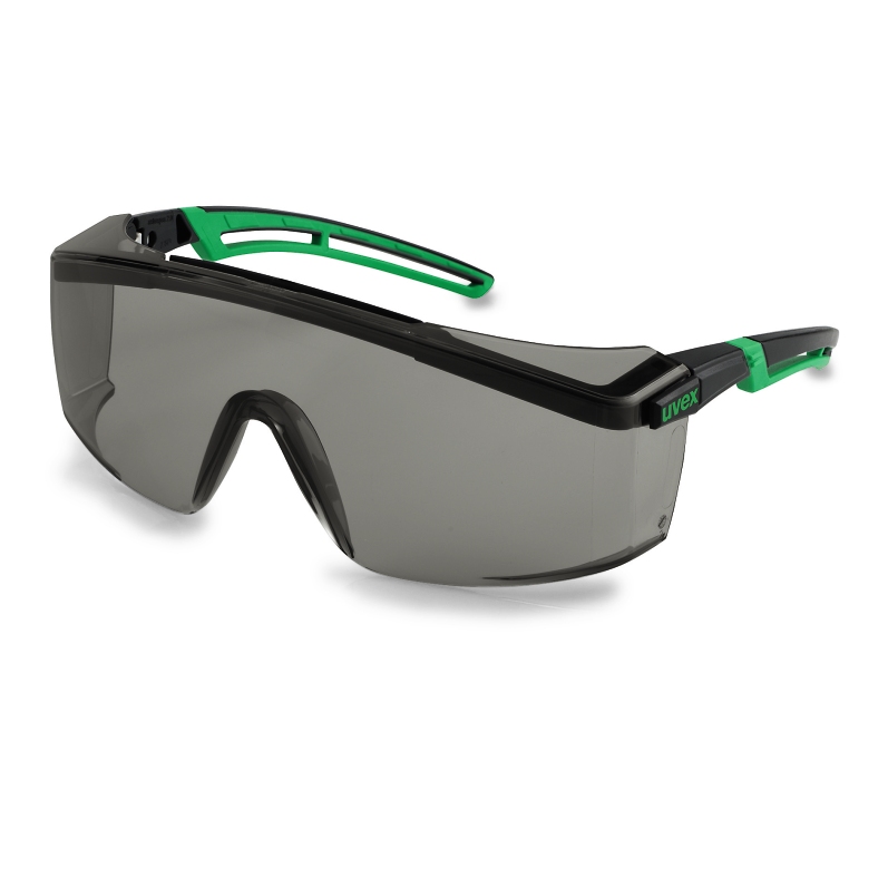 Brýle uvex astrospec 2,0, PC šedý Kód produktu: 9164141, Provedení zorníku: ochr. st. 1,7; infradur, rám. černo-zelený