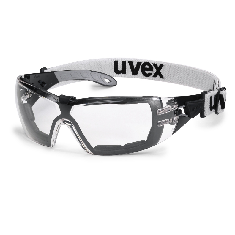 Brýle uvex pheos guard set Kód produktu: 9192180, Provedení zorníku: PC čirý/UV 2C-1,2; SV extreme, rám. černý/šedý