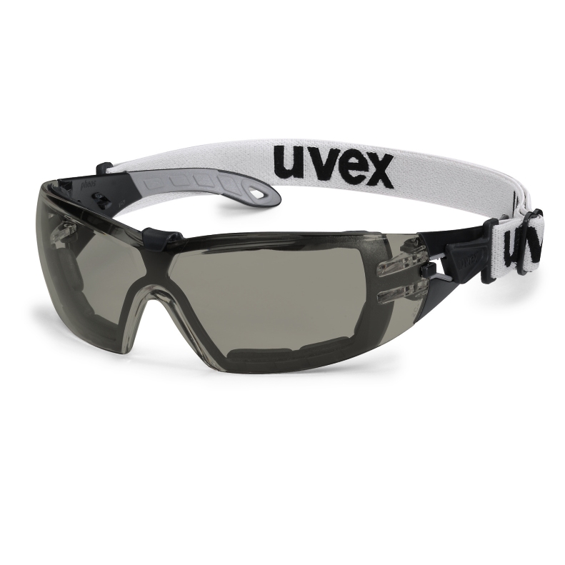 Brýle uvex pheos guard set Kód produktu: 9192181, Provedení zorníku: PC šedý/UV 5-2,5/protislun. filtr; SV extreme, rám černý/šedý