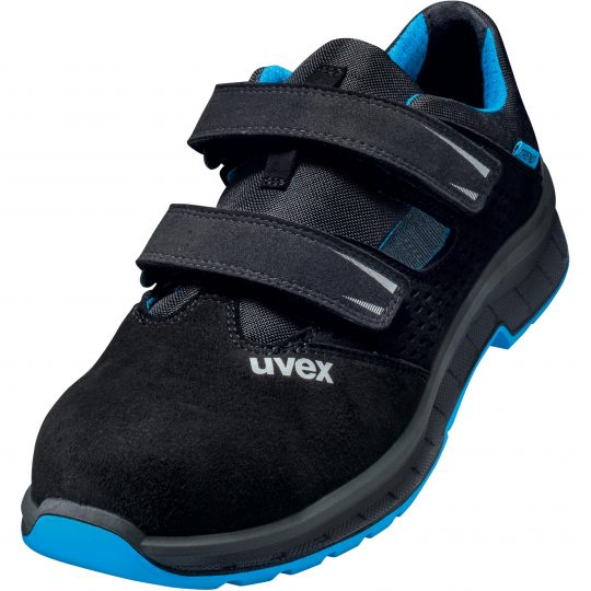Perf. sandál uvex 2 trend, šíře 11, S1 SRC, černá/modrá 6936 Velikost: 38, Kód produktu: 6936838