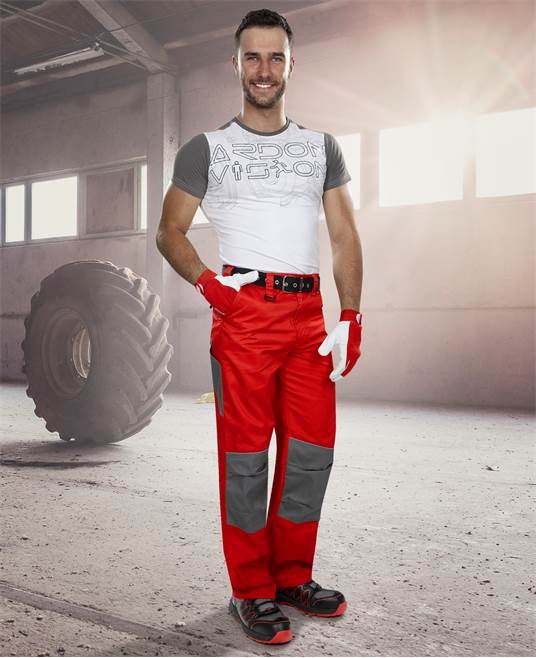 Kalhoty ARDON®2STRONG červeno-šedé Velikost: 58