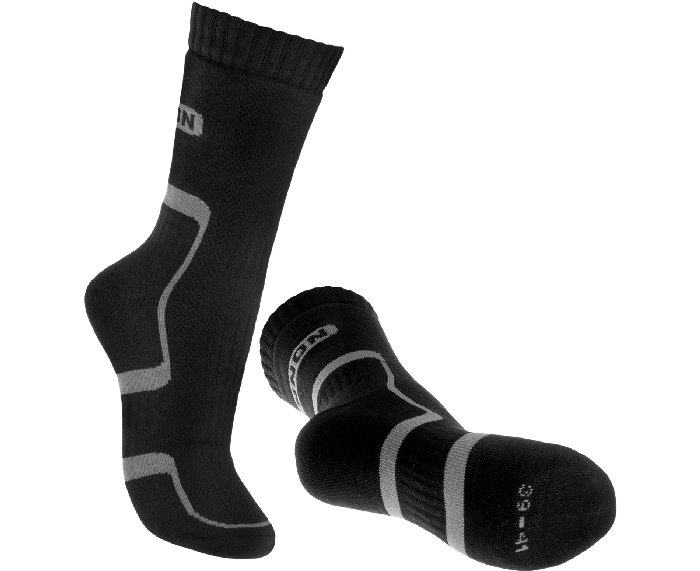 TREK SOCK Black-grey Velikost: 45-47