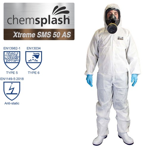 Chemsplash Xtreme SMS 50 antistatický overal typ 5/6 - 2503 Velikost: XXXL