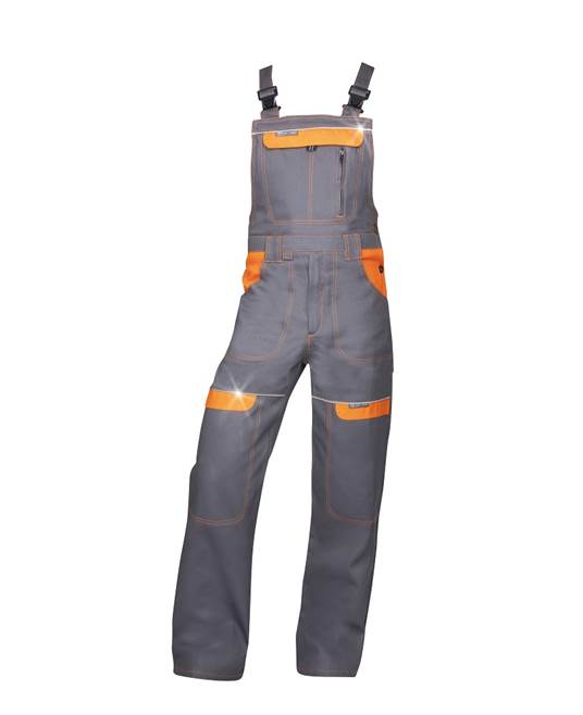 Kalhoty s laclem ARDON®COOL TREND šedo-oranžové prodloužené Velikost: XL