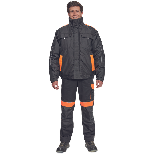 MAX VIVO pilot bunda Velikost: L, Barva: černá/oranžová