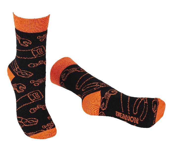 BENNONKY Tool Socks black/orange Velikost: 45-47