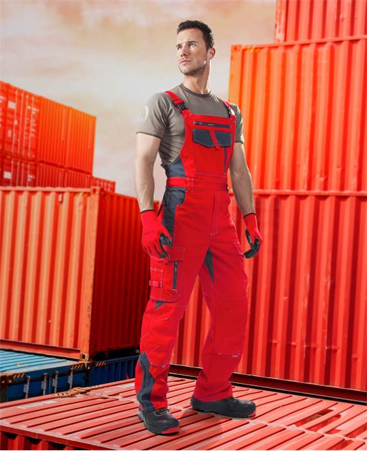 Kalhoty s laclem ARDON®VISION červené zkrácené Velikost: M, Délka: 170 cm