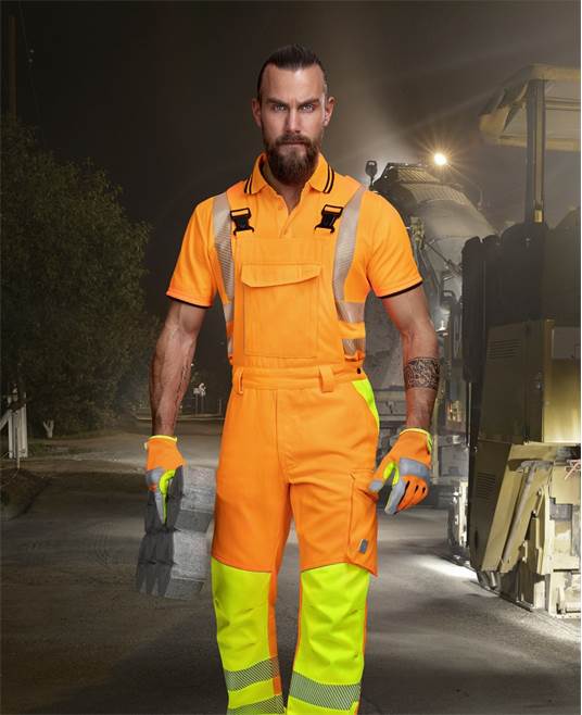 Reflexní kalhoty s laclem ARDON®SIGNAL oranžové prodloužené - DOPRODEJ Velikost: XL, Barva: oranžové, Délka: prodloužené