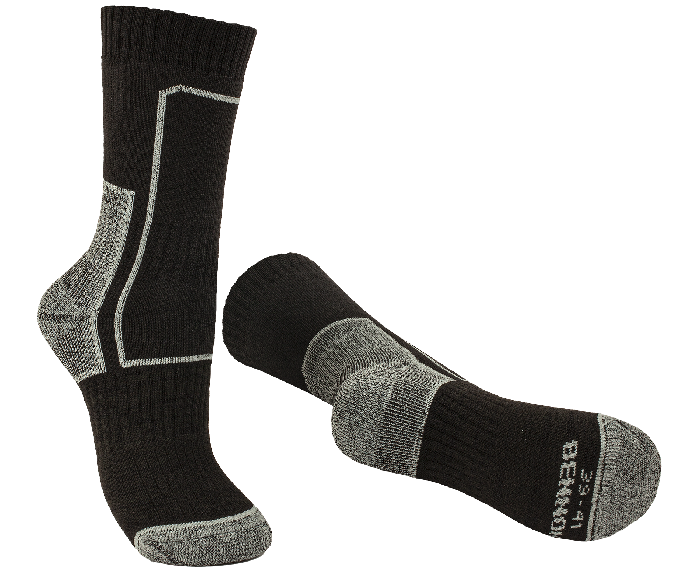 TREK Sock black/grey Velikost: 45-47
