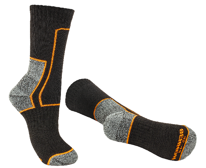 TREK Sock black/orange Velikost: 39-41