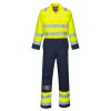 Bizflame Work Hi-Vis Contrast FR Coverall (Barva Yellow/Navy, Velikost 4XL)