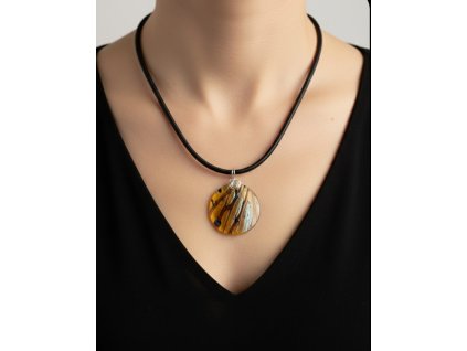 Secesní šperk hnědý