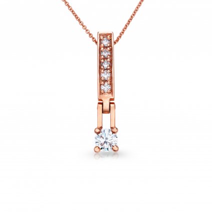 Zlatý náhrdelník Lift s diamanty