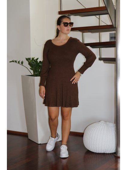 RIBBED šaty chocko