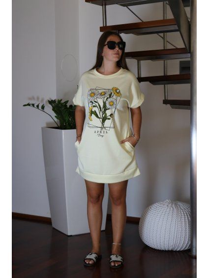 Máaslové šaty Sunflower