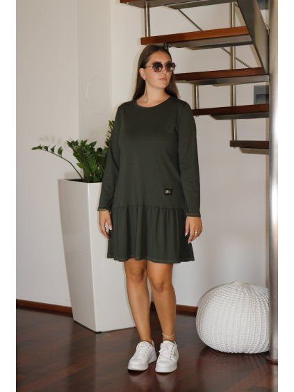 Khaki šaty Olive
