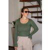 SOFT RIB Triko Khaki