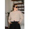 WAFFLE Mikina beige