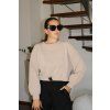 WAFFLE Mikina beige