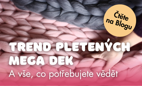 Trend pletených mega dek