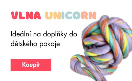 Mega vlna na pletení deky - Unicorn
