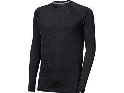 Pánské merino triko SENSOR Active No Logo raglan černé (Velikost XL, Barva černá)