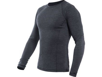 Pánské termo triko SENSOR Merino Bold anthracite gray (Velikost S, Barva šedá)