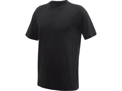 Pánské merino triko SENSOR Active No Logo raglan černá (Velikost M, Barva černá)