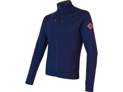Pánská termo mikina SENSOR Merino Upper deep blue (Velikost S, Barva modrá)