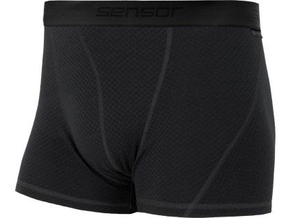 Pánské merino boxerky SENSOR df černá (Velikost L, Barva černá)