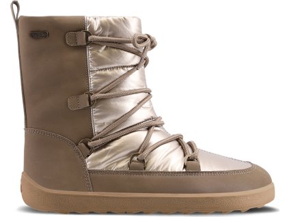Zimní barefoot boty BE LENKA Snowfox - Champagne & Brown (Velikost 36)