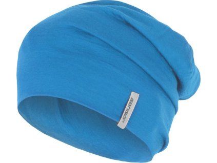 Čepice SENSOR Merino wool modrá (Velikost M, Barva modrá)