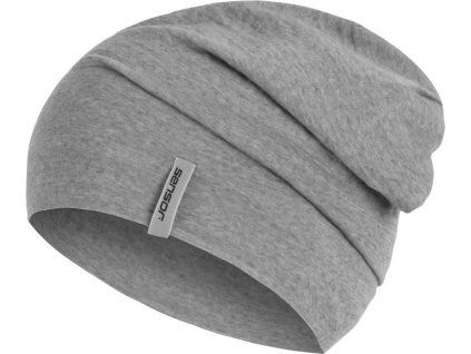 Čepice SENSOR Merino wool šedá (Velikost M, Barva šedá)