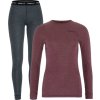 Dámský merino set CRAFT CORE Wool Merino - červená (Velikost XS)